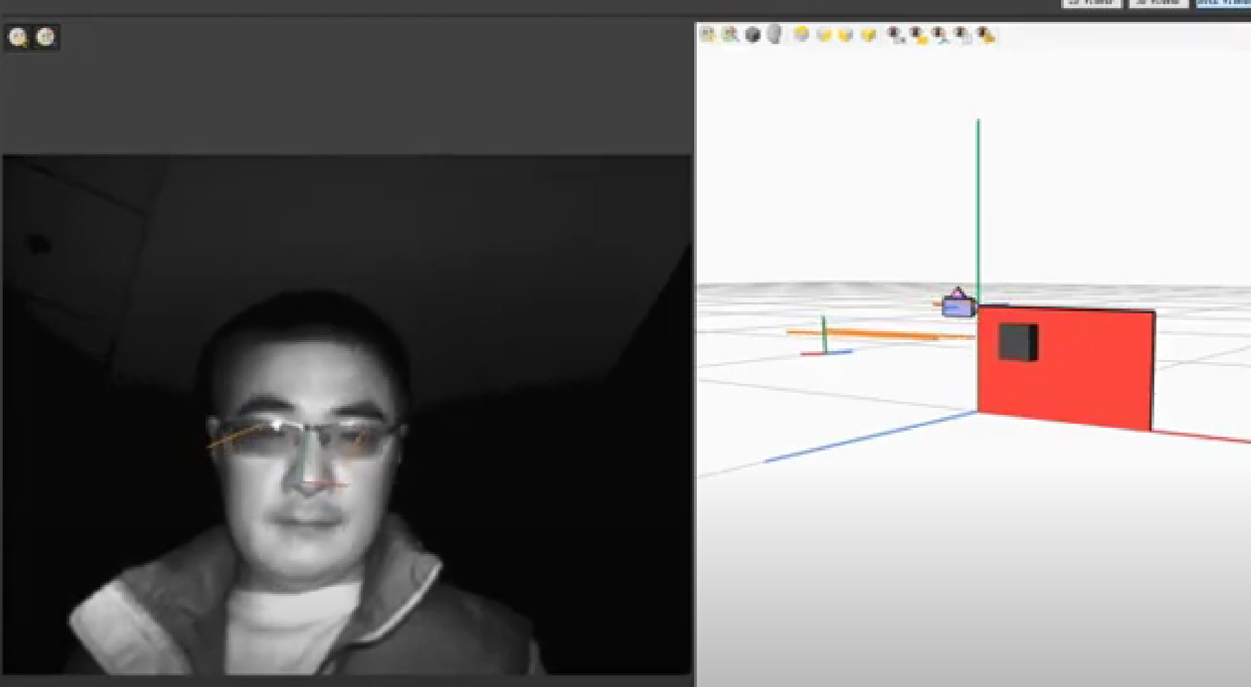 Eye tracking for DMS with Vzense 3D ToF camera and Eyeware's GazeSense™ software